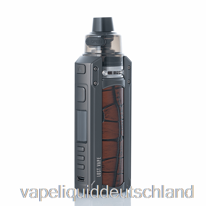 Lost Vape Ursa Quest 100 W Pod Mod Kit Gunmetal/Krokodilleder Vape Liquid
